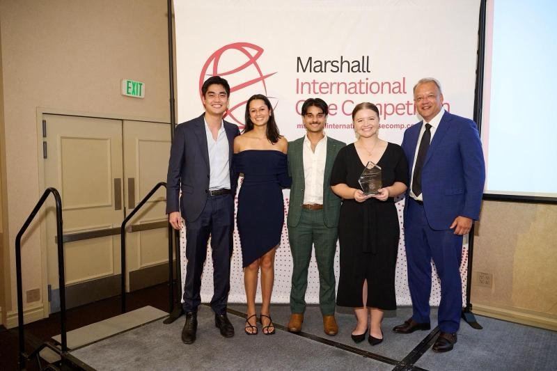 Marshall International Case Competition, trophy presentation